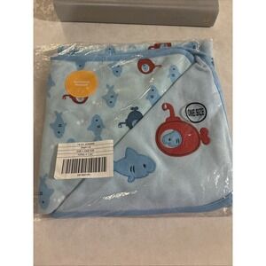 Gymboree Baby Boy Blanket Hello Submarine- NEW In Package Sharks Ocean Newborn